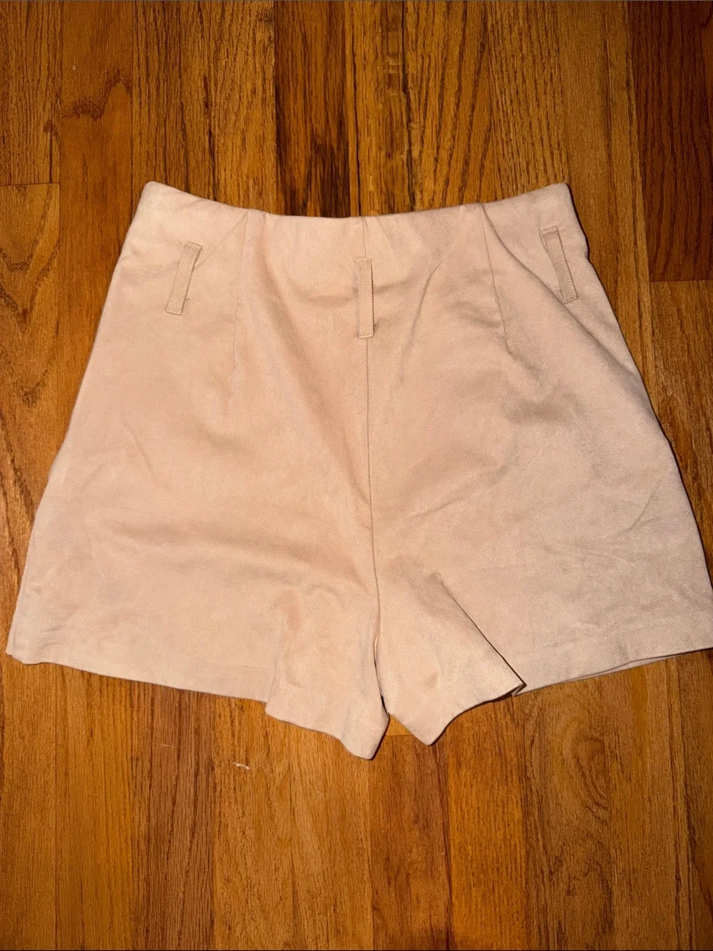 Zara Cream Wrap-Front Skort Shorts